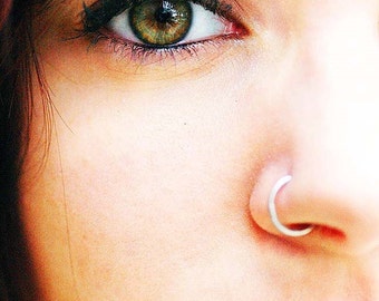 Sterling Silver-Nose Ring-Tragus-Earrings-Septum-Customized / Free US Shipping