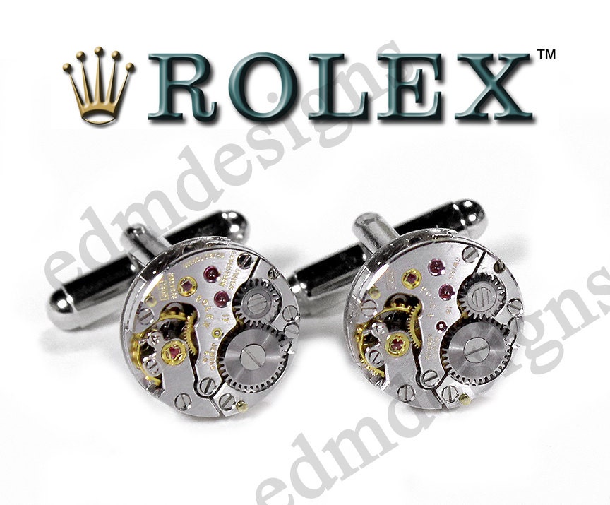 Mens ROLEX Cufflinks Ultra RARE Watch Cuff Links GENUiNE Rolex