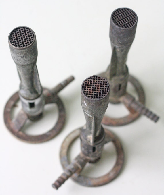 Vintage Bunsen Burners Set of 3