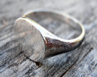 Signet Ring, Sterling Silver Signet Ring, Israeli Jewelry, Unisex Ring, Israeli Ring, Silver Signet Ring, Man Pinky Ring, Woman Pinky Ring