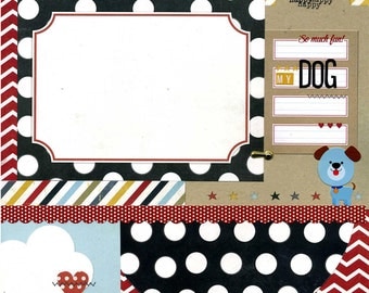 My Dog - Premade Scrapbook Page