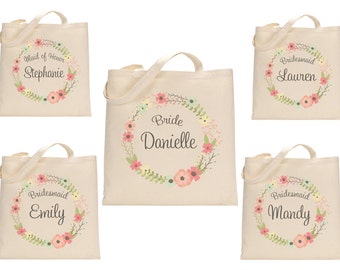 BRIDESMAID TOTE. bridal party gift. custom bag. personalized tote. bridesmaid. maid of honor. matron of honor. tote. bag.