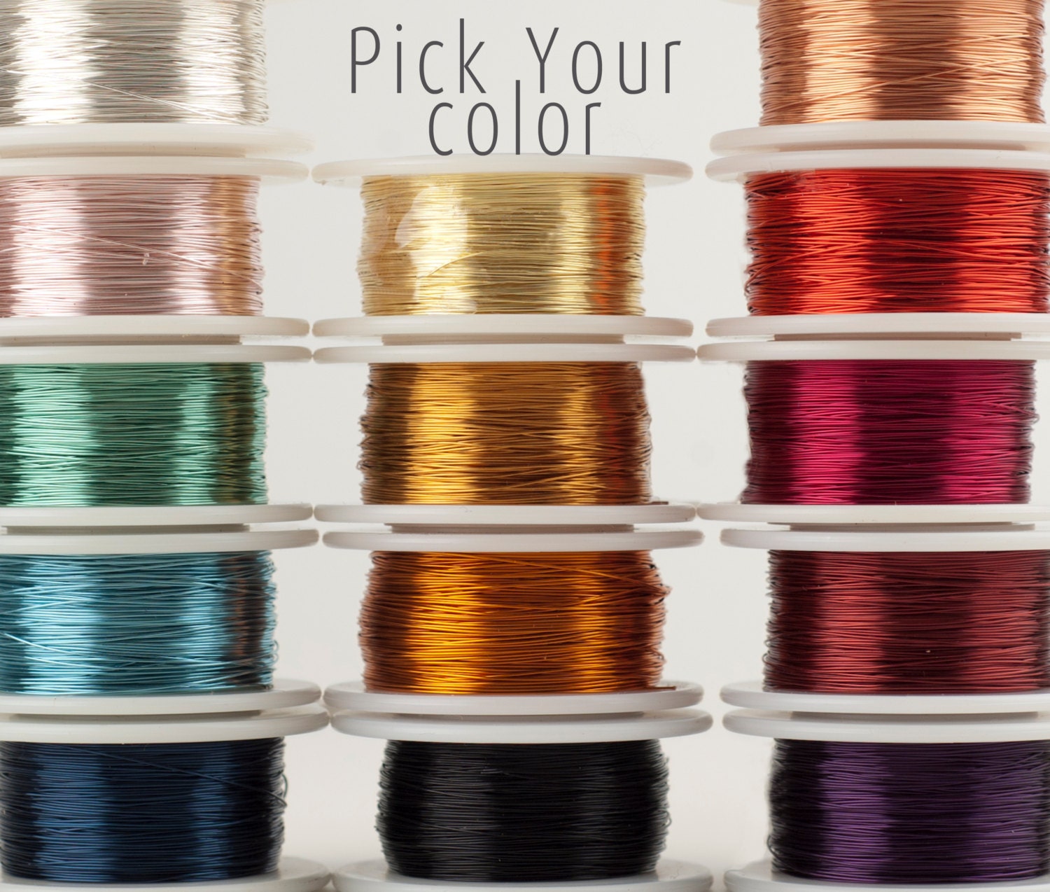 Craft Wire Pick Your Color Wire Crochet Supply 28 Gauge