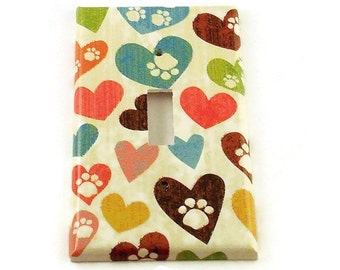Light Switch Cover Wall Decor Switchplate Switch Plate in Puppy Love (153S)