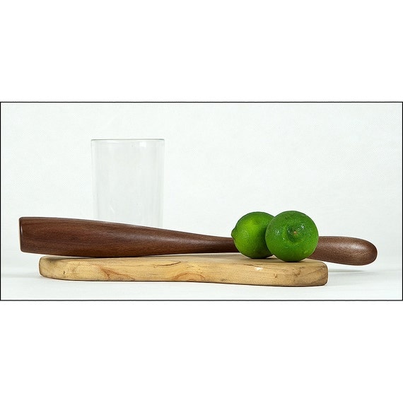 Muddler Mojito - Cocktail and Kitchen Muddle Stick - Handmade Wood Muddling Utensil - Original Freeform Design featured image