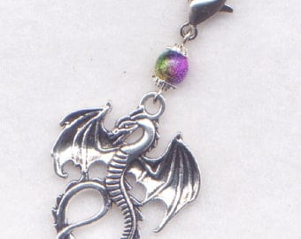 Dragon Stitch Marker Clip Smaug Puff Magic Mythical Dragons Charm Single /SM57A