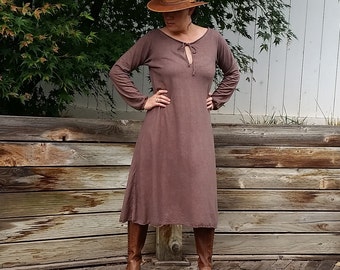 Wildwood peasant midi dress (hemp/organic cotton)