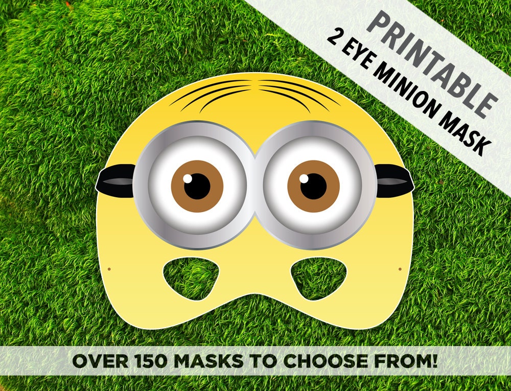 Printable Minion Mask Template For Kids - Printable Templates Free