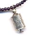 Tibetan Prayer Wheel Garnet Necklace, Nepal Prayer Wheel Pendant, Garnet Ethnic Necklace, Nepal Jewelry by AnnaArt72