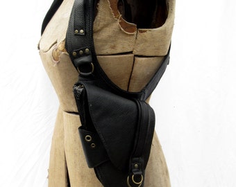 leather hip bag thigh bag burning man mad max by Renegadeicon