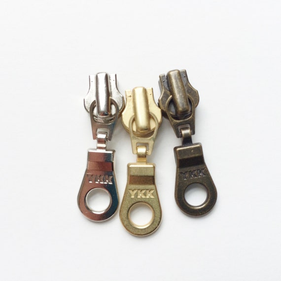 Zipper Heads Sliders with Pulls YKK Brand 4.5mm Donut Style