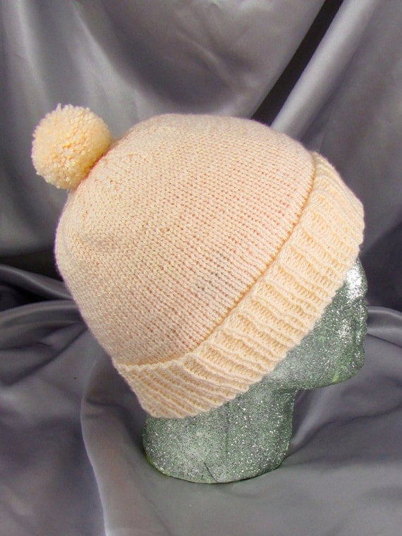 SALE Simple Bobble Beanie CIRCULAR knitting pattern by ...