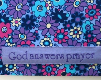 Floral Magnetic Board, God Answers Prayer Magnetic Board, Purple, Pink, Blue Magnetic Board