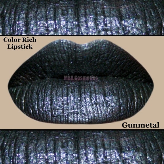 Gray Silver Lipstick Color Rich LipstickGunmetal