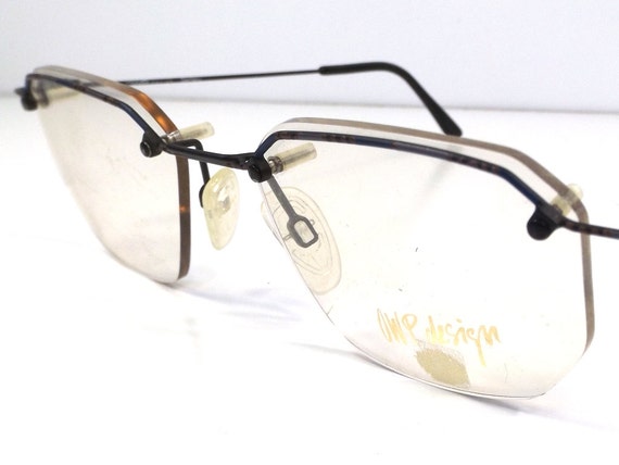 Vintage 90s Deadstock Owp Design Rimless By Recyclebuyvintage 