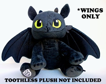 Toy Dragon Wings, Upgraded wings for Build-a-bear Toothless plush