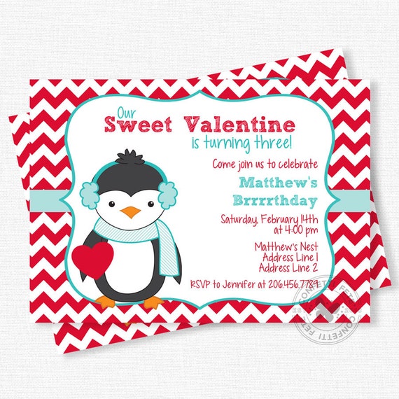 February Birthday Invitations 1