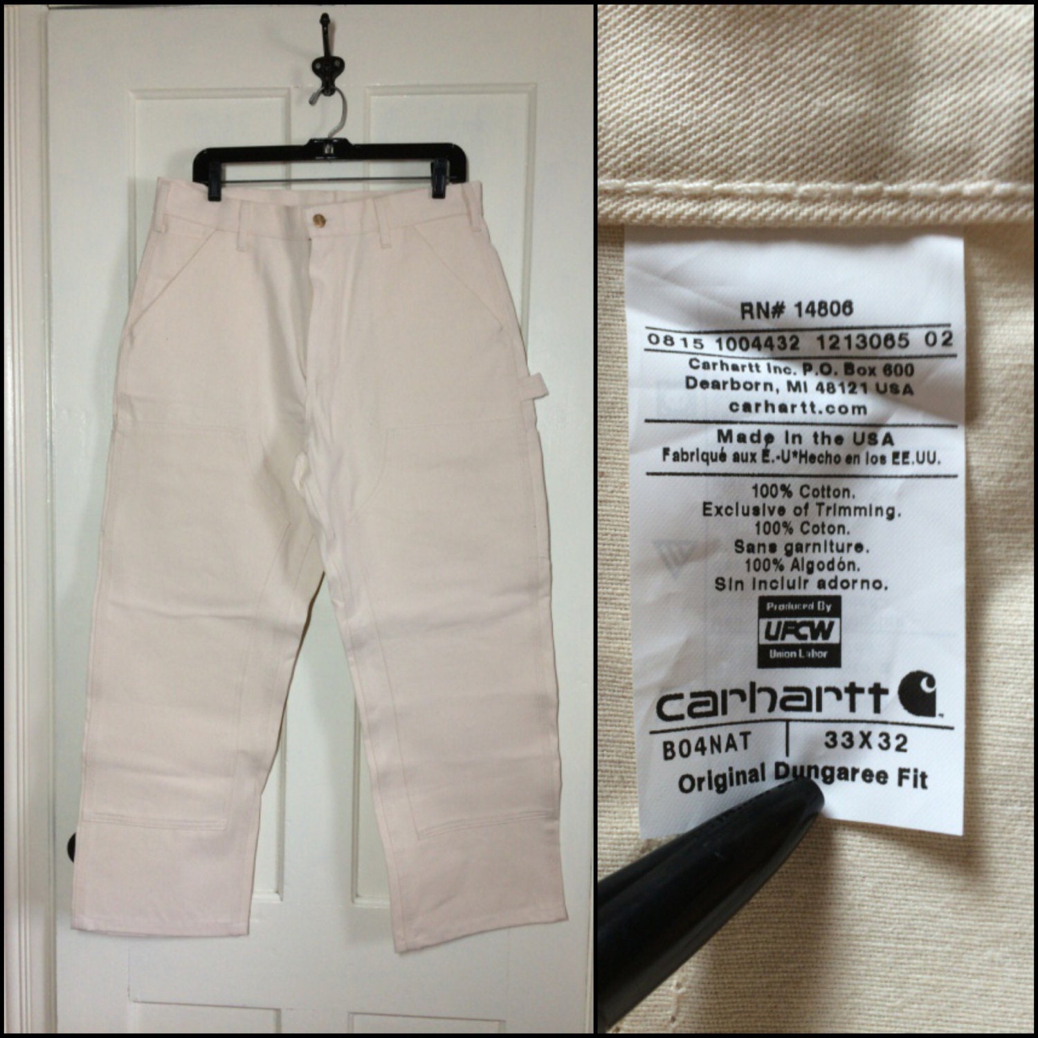 carhartt white carpenter pants