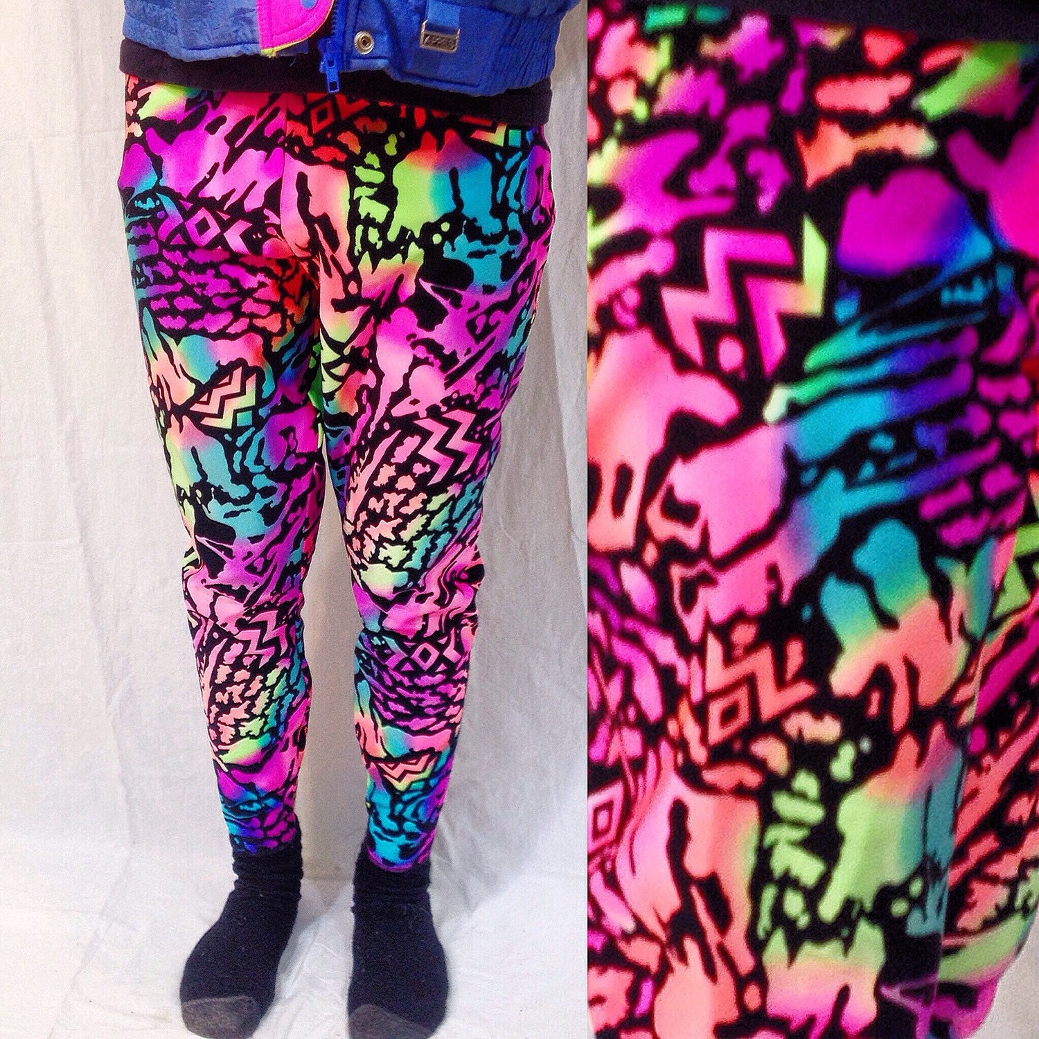 neon pink ski pants