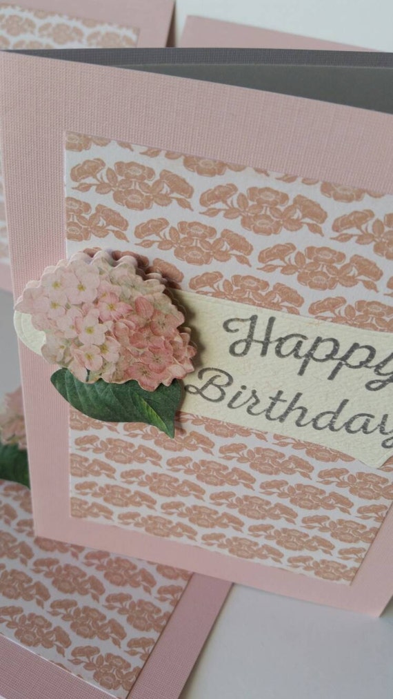 items-similar-to-handmade-floral-birthday-card-set-of-four-on-etsy