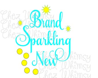 Brand Sparkling New SVG, Brand New SVG, New Baby Design, Brand Sparkling New for New Baby