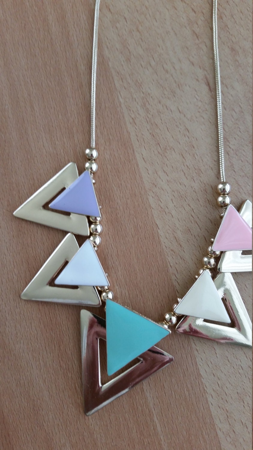 Vintage geometric style necklace