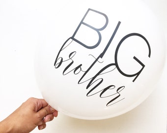Big Sister Balloons | Big Brother Balloons (set of 3) Pregnancy Announcement | Photo Props