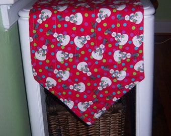 Snowman Quilted Table Runner