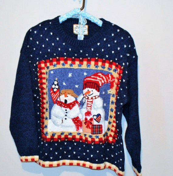 Items similar to Vintage Americana Christmas Sweater on Etsy