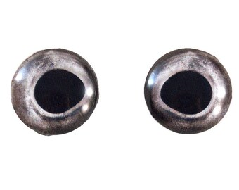 Taxidermy Fish Eyes - 16mm - Fish Eyes - Natural Silver