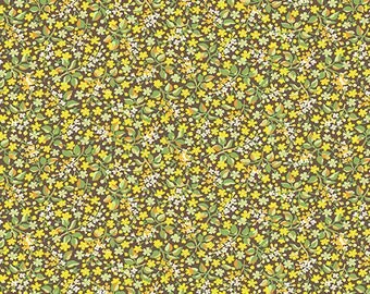 Little House on the Prairie Yellow Flowers by Kathy Hall for Andover