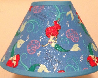 Disney Little Mermaid Children's Fabric Lamp Shade
