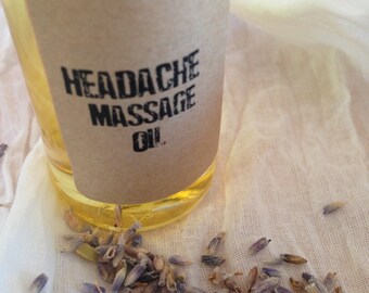 Headache Relief Massage Oil – Aromatherapy – Spa Treatment