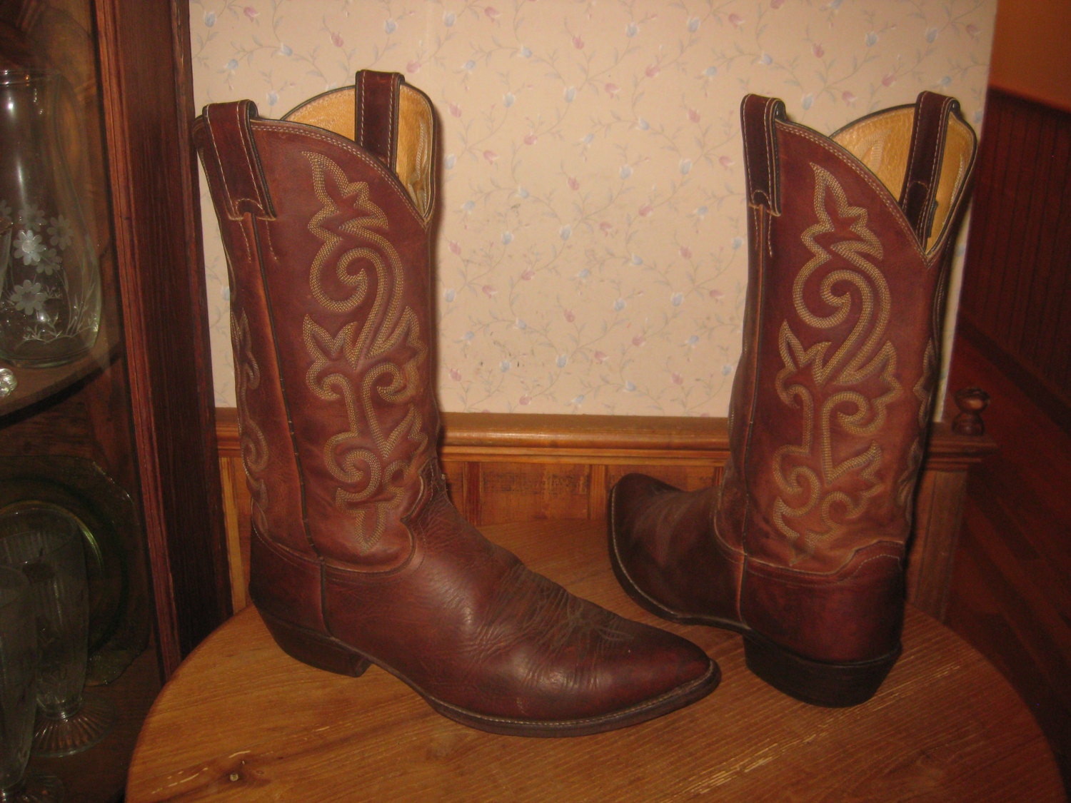 Justin Style 2252 Cowboy Boots Made In USA Mens