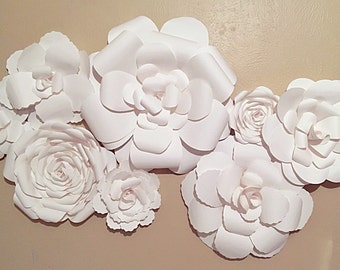 Wall Decor Flowers paper flower wall | etsy Wall Decor Flowers paper flower wall | etsy