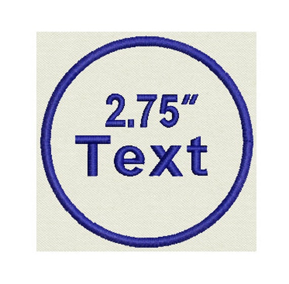 Custom Embroidered Patch Circle patch Personalize it