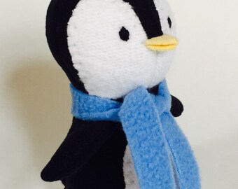 penguin stuffed animal with scarf