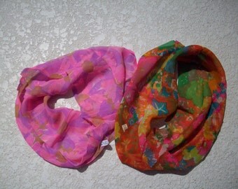 Two Vintage Neck/Hair Scarves by Tophit Fashions & Baar/Beard