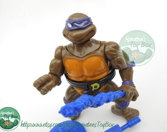 TMNT Action Figure: Headdroppin Don Complete 1990s Donatello