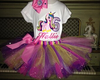 Custom madeLittle Pony Celeste tutu set