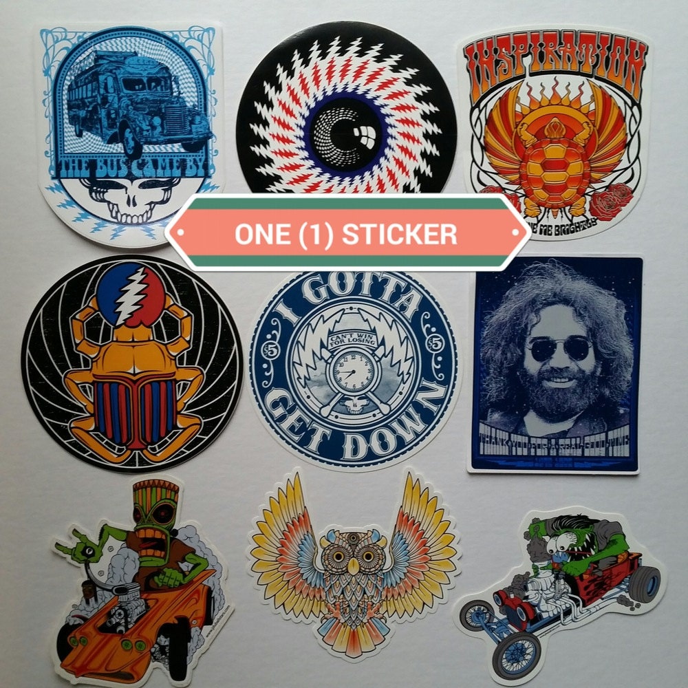 INDIVIDUAL Grateful Dead stickers original artwork from lot