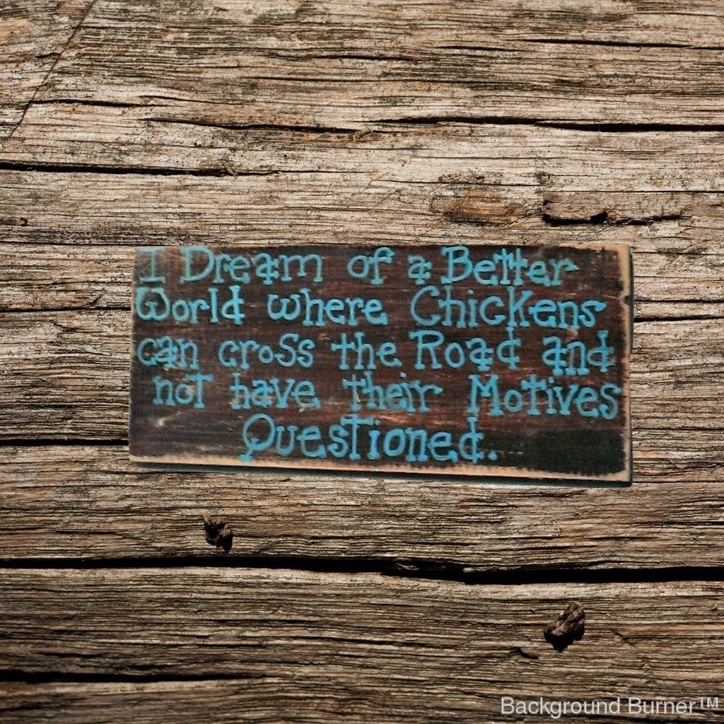 Handmade Chicken Coop Sign Rustic Chicken Coop Sign Gift For