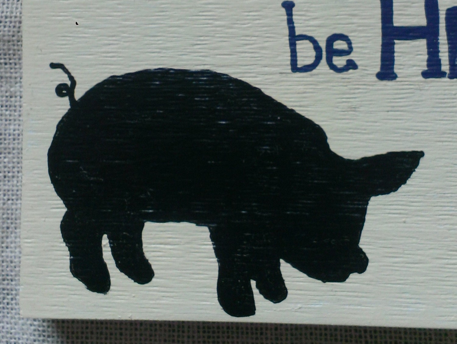 Farm Pig sign country life sign handmade pig sign custom