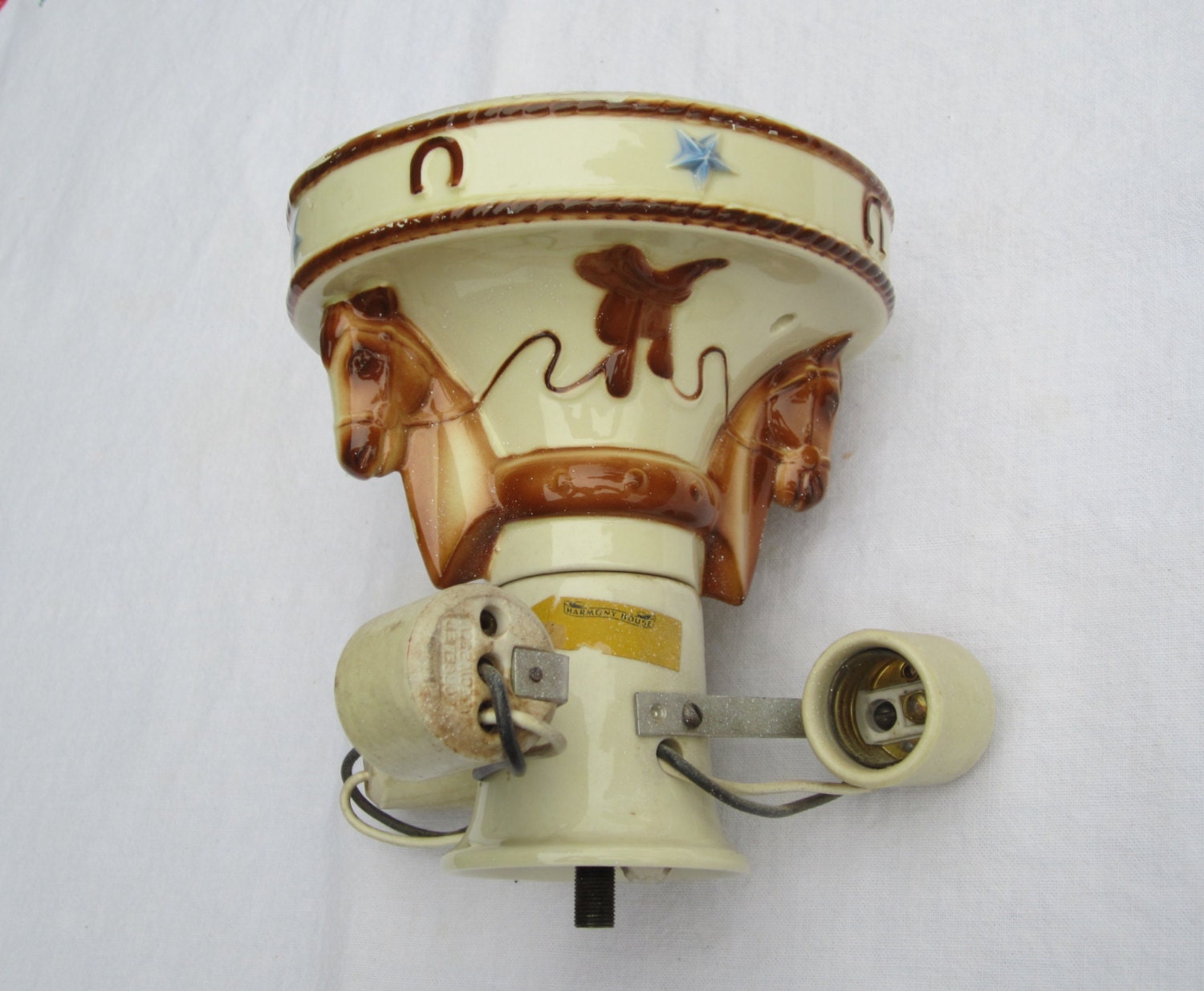 Reserved for S Western Porcelier Ceiling Light Fixture