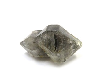 Tibetan Quartz Herkimer Diamond- Double Terminated 1 Raw Crystal 25mm x 15mm Natural Rough Stone for Jewelry Making (Lot 1060)