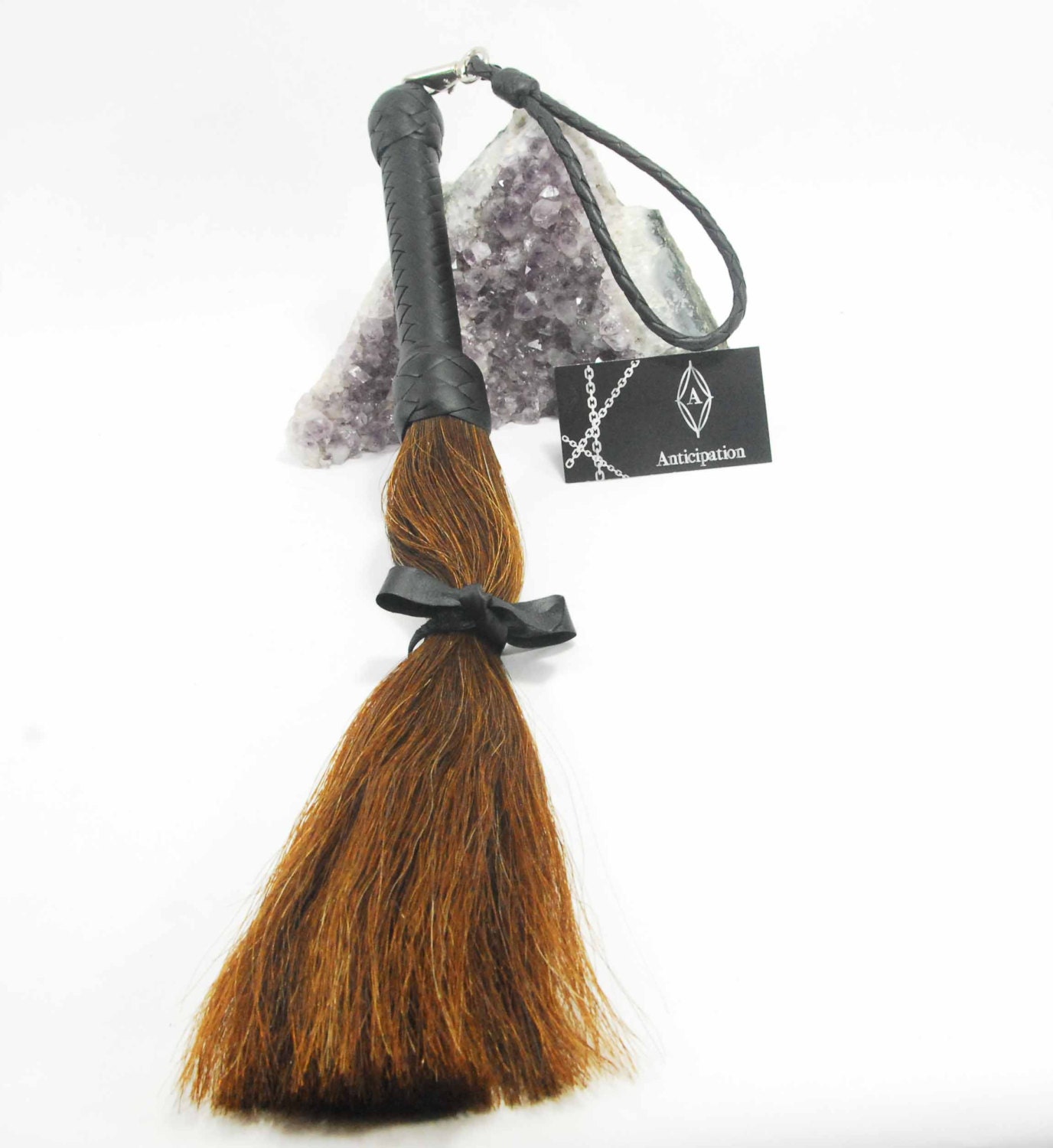 Horse Hair Flogger Exquisite With detachable Handle Loop