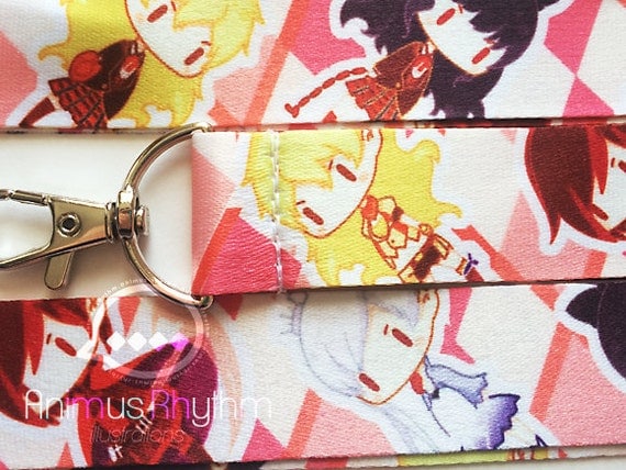 RWBY Lanyard badge holder Anime Ruby Weiss Blake by Animusrhythm