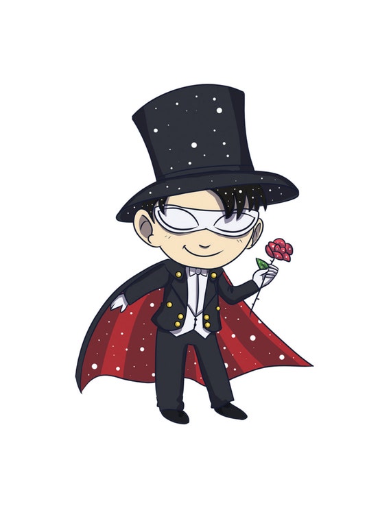 Items Similar To Tuxedo Mask Sticker On Etsy