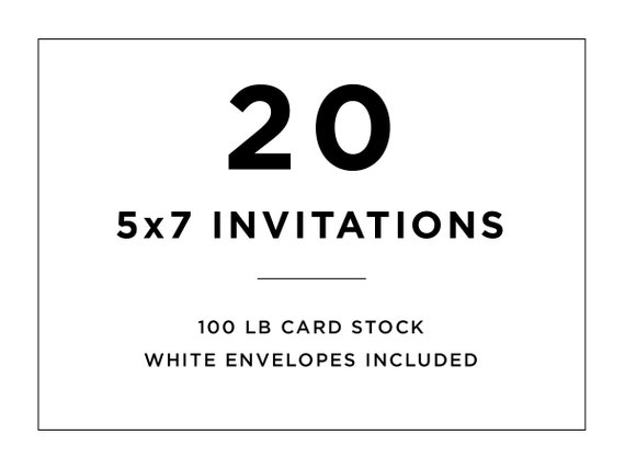 Print 5X7 Cardstock Invitations 3