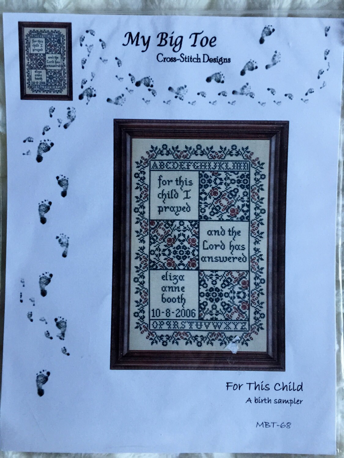 My Big Toe Cross-Stitch Designs For This Child A